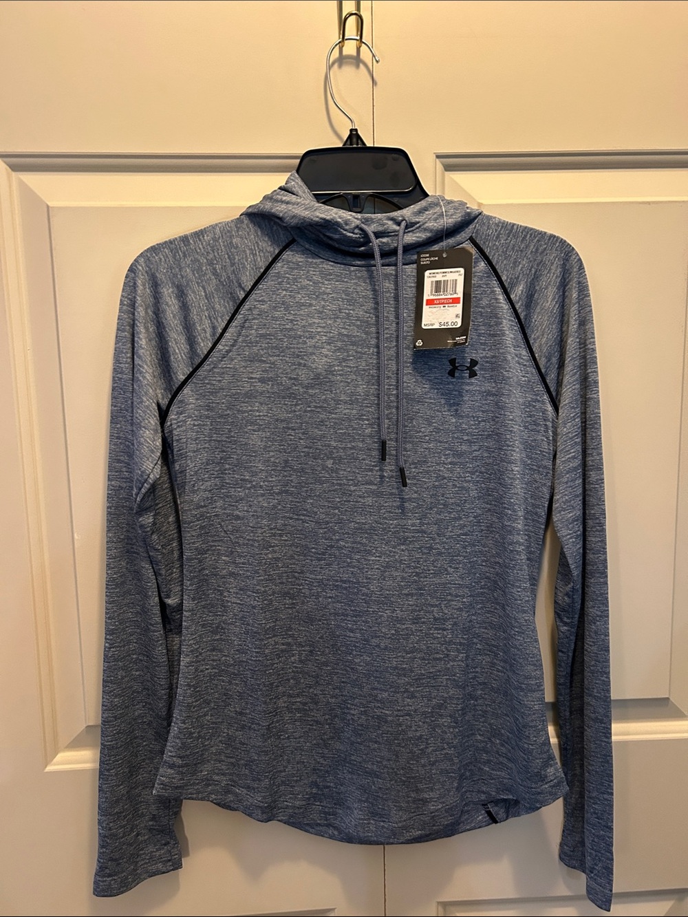 Under Armour Women’s Heather Blue Performance lightweight Hoodie size XS
